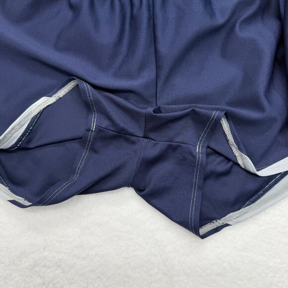 Under Armour Athletic Shorts Logo Loose Fit Blue Gray Workout Casual Womens L - Picture 7 of 10